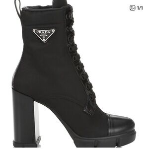 Prada Women's Black Heeled Boots